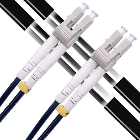 Elfcam 150m LWL Kabel OM3 LC/UPC zu LC/UPC Duplex Multimode 50/125µm Stahl gepanzert, Innen/Außen LSZH 10G kompatibel (1/5)