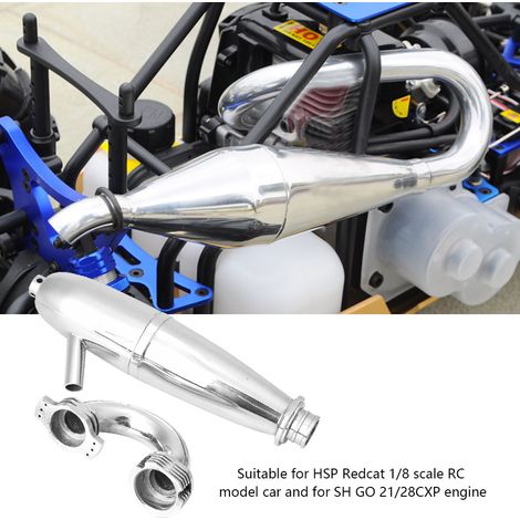 Joint d'échappement double pour moteur SH GO 21/28CXP, compatible avec voiture RC 1/8 HSP Redcat. (1/2)