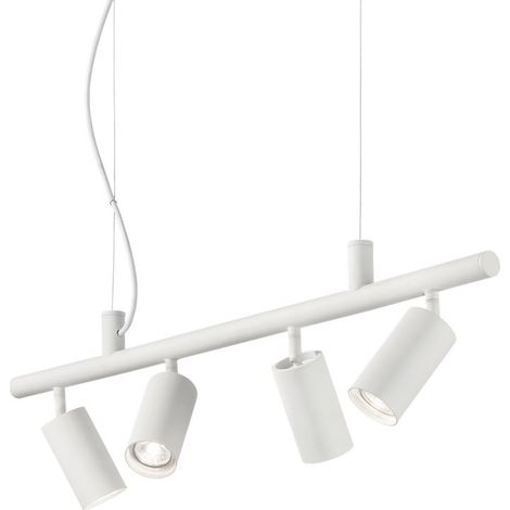 Ideal Lux DYNAMITE - Indoor 4 Lights Spotlight Deckenpendelleuchte Weiß, GU10