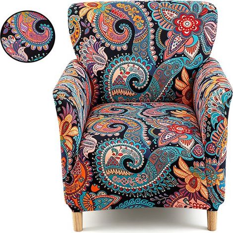 Funda para silla, Funda elástica para silla, Funda extraíble para silla, Funda para sillones de banquete/lectura, sillas de comedor (1/5)