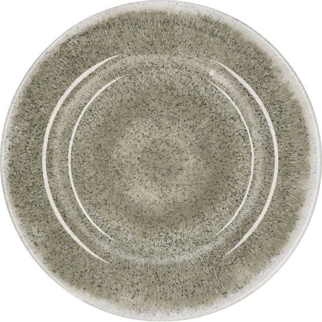 Ad Trend Piatto Frutta in Melamina D 24 Cm H 3 Cm Grigio