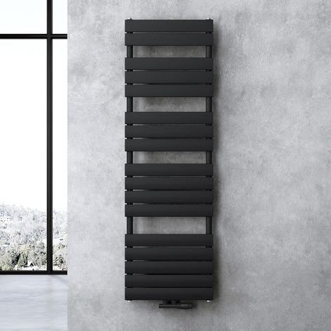 doporro Design Badheizung Flachheizkörper 160x50cm Anthrazit Paneelheizkörper Einlagig Horizontal Mittelanschluss Bad-Heizkörper