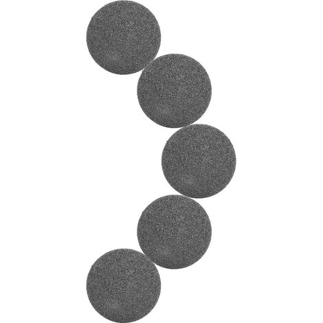 Lot de 5 têtes de rechange pour lime électrique à pieds, éliminant les callosités et les peaux mortes (noir). (1/5)