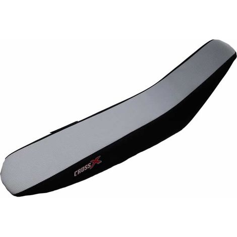HOUSSE DE SELLE KAWASAKI KXF 450 16 - 18 KXF 250 17-20 TOP WHITE- SIDE BLACK (M217-2WB)