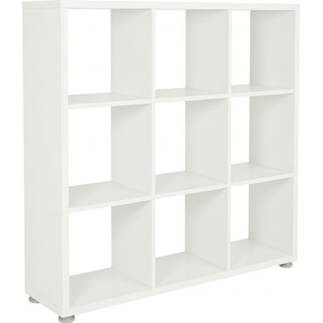 Libreria Scomparti Moderna Mobile Soggiorno Legno 99.5x24x90 cm bianco