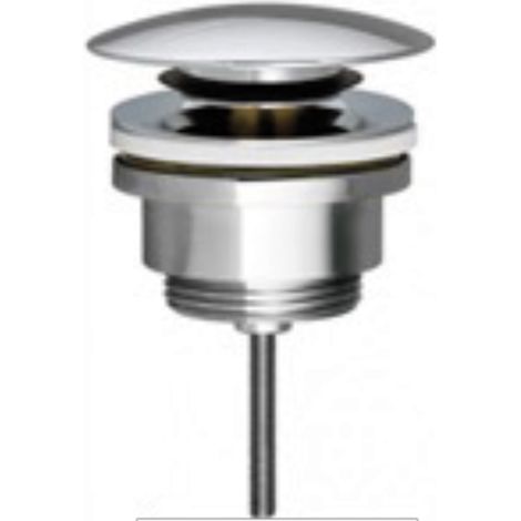 Niedriger verchromter Klick/Klack-Rundablauf - Anschluss 1" 1/4  Höhe 35 mm - Idrhaus
