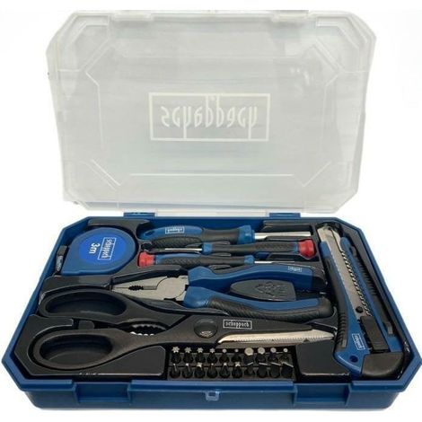 Kit d outils scheppach moderne gris acier