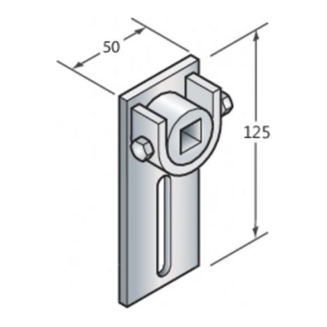 Support réglable avec douille Q16 CAME YM0002