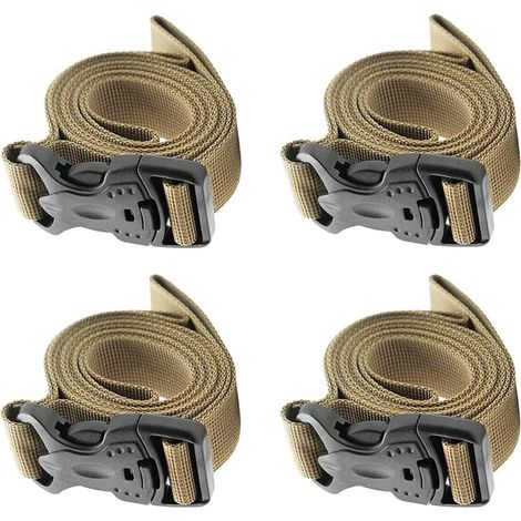 Lot de 4 sangles de sécurité réglables robustes pour sac à dos, pour le camping en plein air ou un usage quotidien (1/5)