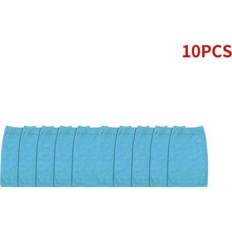Accessoires de piscine (10 pièces bleues) Chaussettes de rangement pour filtres de piscine en nylon, compatibles avec les paniers et les skimmers. Accessoires de piscine blancs. (1/5)