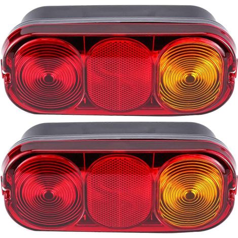 2 feux clignotants/de freinage arrière pour pelles JCB 2CX, 3CX, 4CX, Project 12 et 21 - JBMEDIA (1/4)
