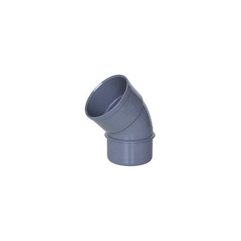 Codo de PVC gris de Crearplast Macho-Hembra - a 45º - 32