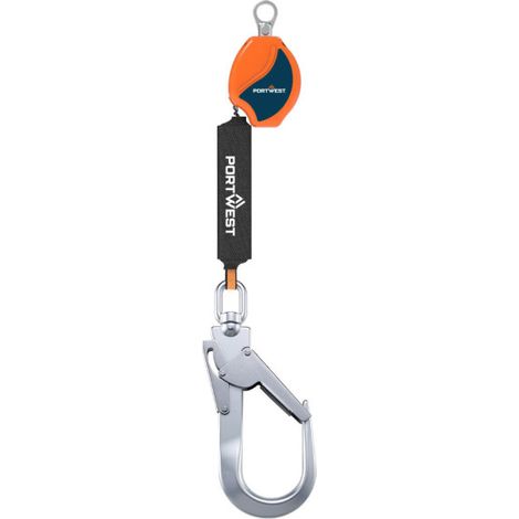 Línea de vida auto-retráctil de 2m 140 kg FP80  Naranja/Negro