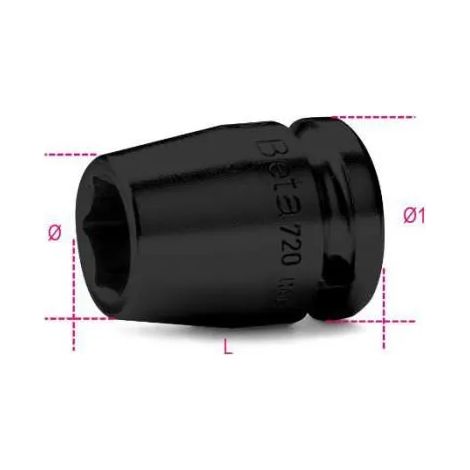 SECHSKANT-STECKSCHLÜSSEL MASCHINE ART. 720 BETA 17 mm (1/2)