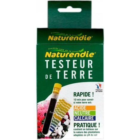 Kit Testeur De Terre - Analyseur Ph Sol - 10 Minutes - Jardinage Amateur Et Professionnel - 20 Bandelettes Reactives