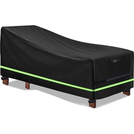 Housse de Canapé de Jardin, Housse Canape Exterieur, Housse de Banc de Jardin Imperméable, Housse de canapé de Jardin, Housse de Banc de Jardin Noir 200x75x70/40cm (1/5)