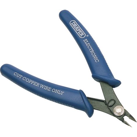 Draper 52589 130mm Flush-Cut Electronics Nippers for Precise Component Trimming (1/5)