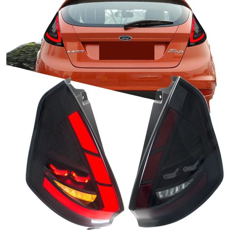 Conjunto de luces traseras, material PC y ABS, 35 W de potencia, 12 V de voltaje, intermitente secuencial, compatible con Ford Fiesta MK7 MK7.5. (1/5)