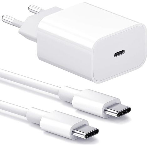 Samsung 20W Schnellladegerät, Weiß (1 Stück) + Kabel (1/5)