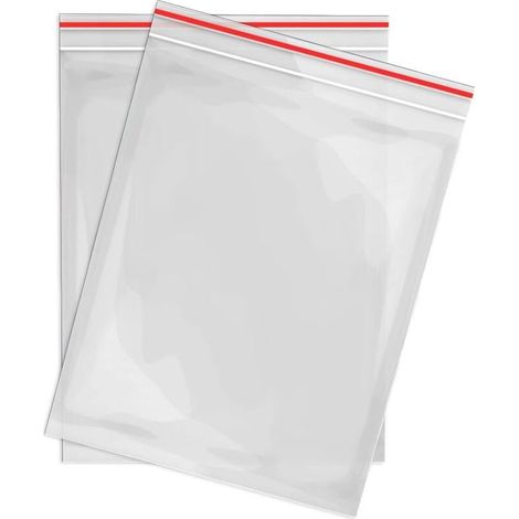 Sachet Plastique Transparent 80x120mm Pochon Lot de 100 sachets à Fermeture Sachet Zip Sac Plastique I Fiable Petit Sachet Transparent I Sacs en polyéthylène pour l'organisation (1/4)