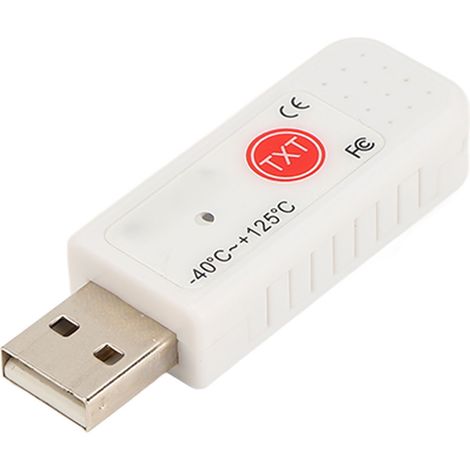 Thermomètre USB pour ordinateur, thermomètre intérieur/extérieur, double affichage de la température, capteur, enregistreur de données, alarme (1/5)