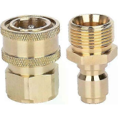 Adaptateur M22x15 pour nettoyeur haute pression, kit de raccord rapide pour tuyau de pistolet M22 - JXLGV (1/5)