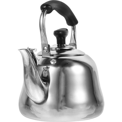 Bouilloire Sifflante en Acier Inoxydable 1L Résistante Chaleur avec Poignée pour Cuisinière à Induction Thé Café Facile à Nettoyer (1/5)