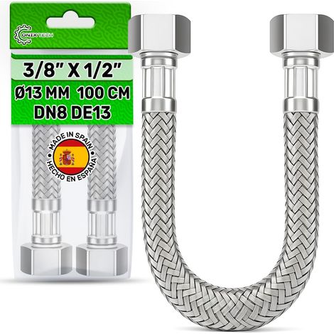 Flexible Eau 100 cm Femelle-Femelle 3/8”x1/2” DN8 DE13 Température max 70°C (1/5)