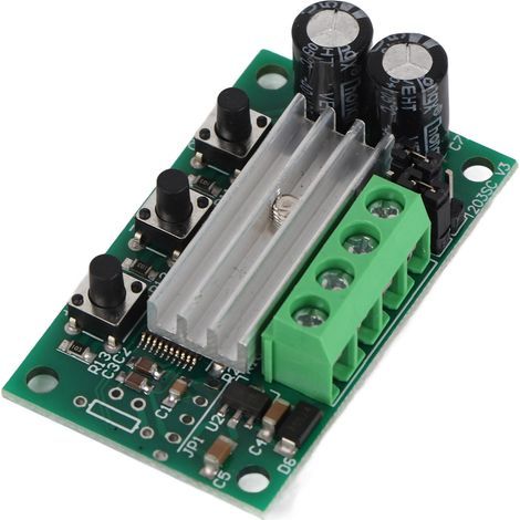 DC Motor Speed Controller PWM Regulator Module with Push Button 6V 12V 24V 2APush Button  Speed Controller (1/5)