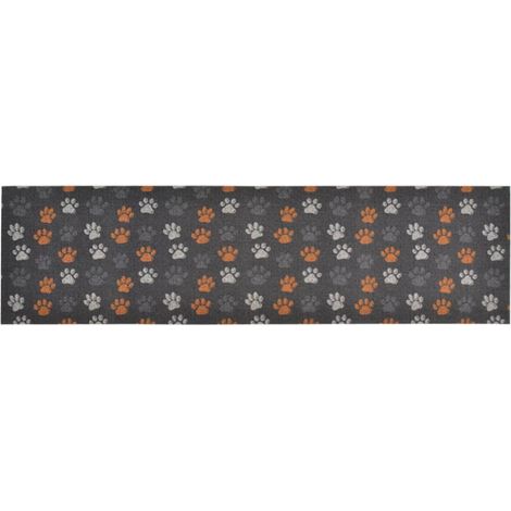 Maison Exclusive - Küchenteppich Waschbar Pfoten 45x150 cm Samt (1/5)