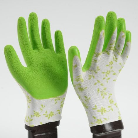 Gants de jardinage pour femmes et hommes - Gants de jardinage respirants et antidérapants, gants de travail, taille moyenne, adaptés à la plupart des personnes