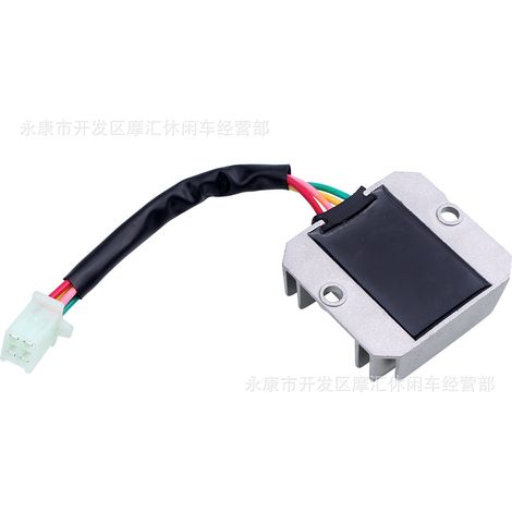 Motorcycle ATV off-road accessories 12V four-pin CG125/150/200/250 GY6 rectifier voltage regulator (1/4)