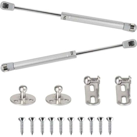 Amortisseur À Gaz - 100 N - 265 mm - Angle D Ouverture 90 Degres - Pour Porte D Armoire Cuisine Meuble - Lot De 2 (1/5)