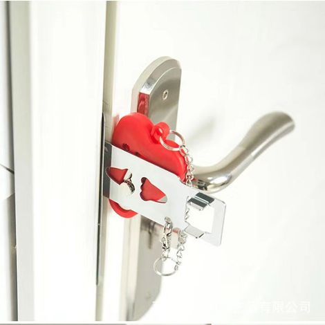 Bloque-porte portable antivol, cale de sécurité pour porte intérieure et voyage (1/3)