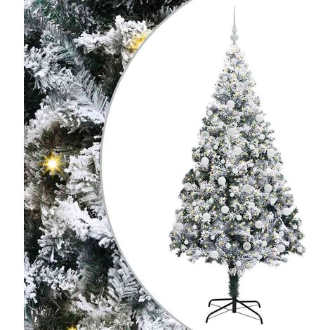 Sapin de Noël,Arbre de Noël artificiel Vert 210 cm PVC, Acier et Plastique CFW43858 (1/5)