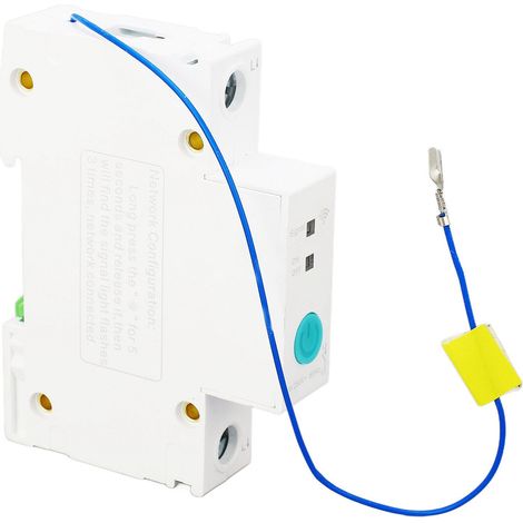 Disjoncteur intelligent TONGOU 1P 16A 230V, interrupteur DIN rail avec télécommande via application Ewelink, compteur WiFi, pilotage à distance, rail DIN, 1 module. (1/5)