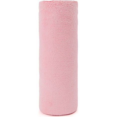 1 rouleau de 20 chiffons de nettoyage en microfibre à séchage rapide, chiffons de cuisine jetables, torchons réutilisables, rouleau d'essuie-tout de nettoyage (rose)