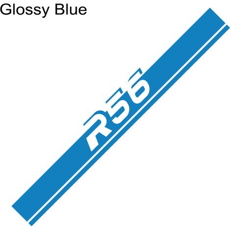 (Pour R59 - Bleu brillant) Bandes décoratives autocollantes pour capot de voiture, compatibles avec les accessoires de garniture de capot moteur Mini Cooper (1/5)