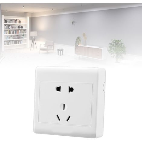 Prise électrique domestique ultra-mince pour PC, prise murale ignifugée à 5 trous (1/5)