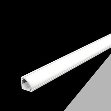 Trade Shop - 10 STÜCKE 2MT DECKENMONTIERTE ECKE ALUMINIUMPROFIL SCHNEIDBAR FÜR LED-STREIFEN AL-27 - (1/4)