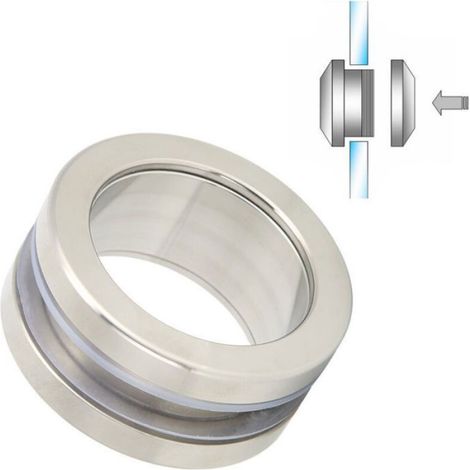 Poignée Ronde - Acier Inoxydable - Pour Porte Coulissante En Verre - Diamètre 57 Mm - Lot De 1 (1/4)