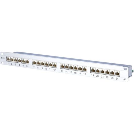 BTR NETCOM 24-Port Panel E-DAT C6A 1HE Alu TN EDATC6A-MP24 (1/2)