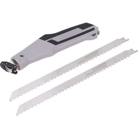 Handsägenset, Edelstahlklinge, ergonomischer TPR-Griff zum Schneiden von Holz, Kunststoffrohren, Fleisch und Knochen (1/5)
