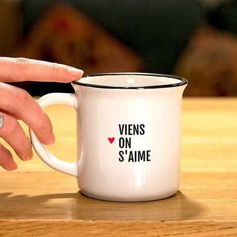 Tasse - MYCRAZYSTUFF - Komm, wir lieben uns - Keramik - Weiß - 30 cl