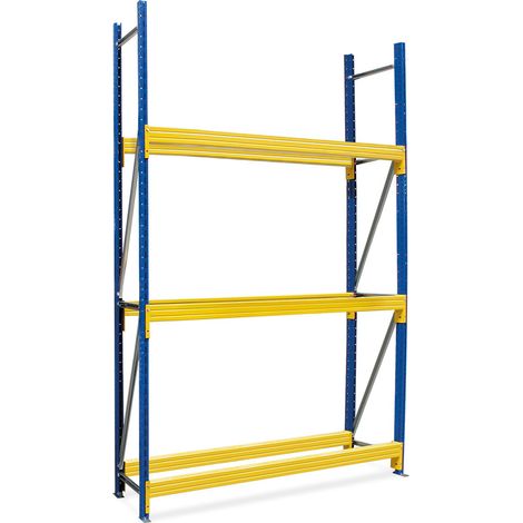 BRB Profi-Reifenregal, 3 Ebenen, BxTxH 1880x400x2500 mm, Fachbreite 1800 mm, Tragkraft 700 kg/Ebene (1/2)