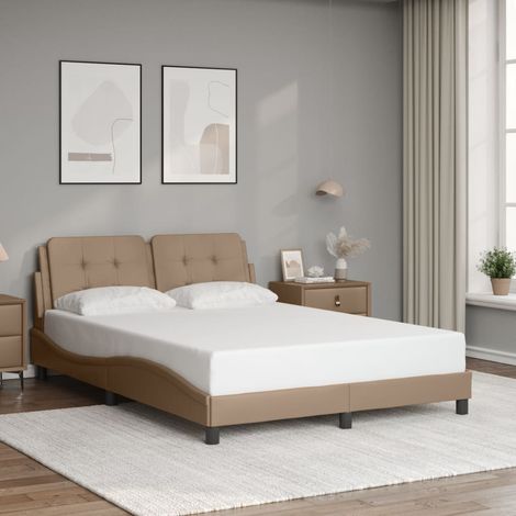 Giroletto senza Materasso Zadar Cappuccino 140x190 cm in Similpelle vidaXL (1/5)