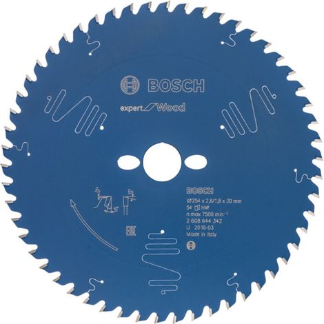 Bosch Accessories Expert for Wood 2608644342 Kreissägeblatt 254 x 30 x 1.8 mm Zähneanzahl: 54 1 St.