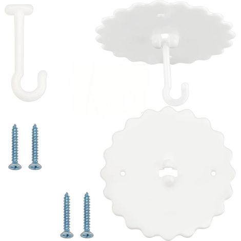 Lot de 2 Crochets de Moustiquaire de Plafond Adhesif Crochets pour Ciel de Lit Suspension de Lit Superposé Super Colle Crochet de Lits à Baldaquin Suspendre la Moustiquaire (1/5)