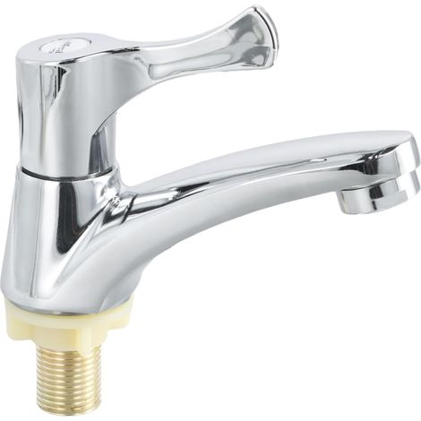 Grifo de agua fría para fregadero, aleación de zinc, monomando, apto para cocinas, baños y lavaderos. (1/5)