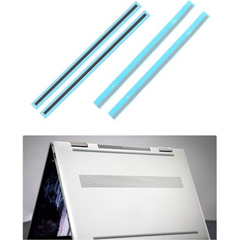 WINDLAND Confezione da 2 piedini in gomma antiscivolo per laptop, adatti per HP Envy X360 15-DR e Envy X360 15-DS.